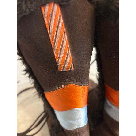 Nike Faux Fur Lined Womens Snow Winter Boots Suede Brown 311959-281 Size 9 - Picture 6 of 8